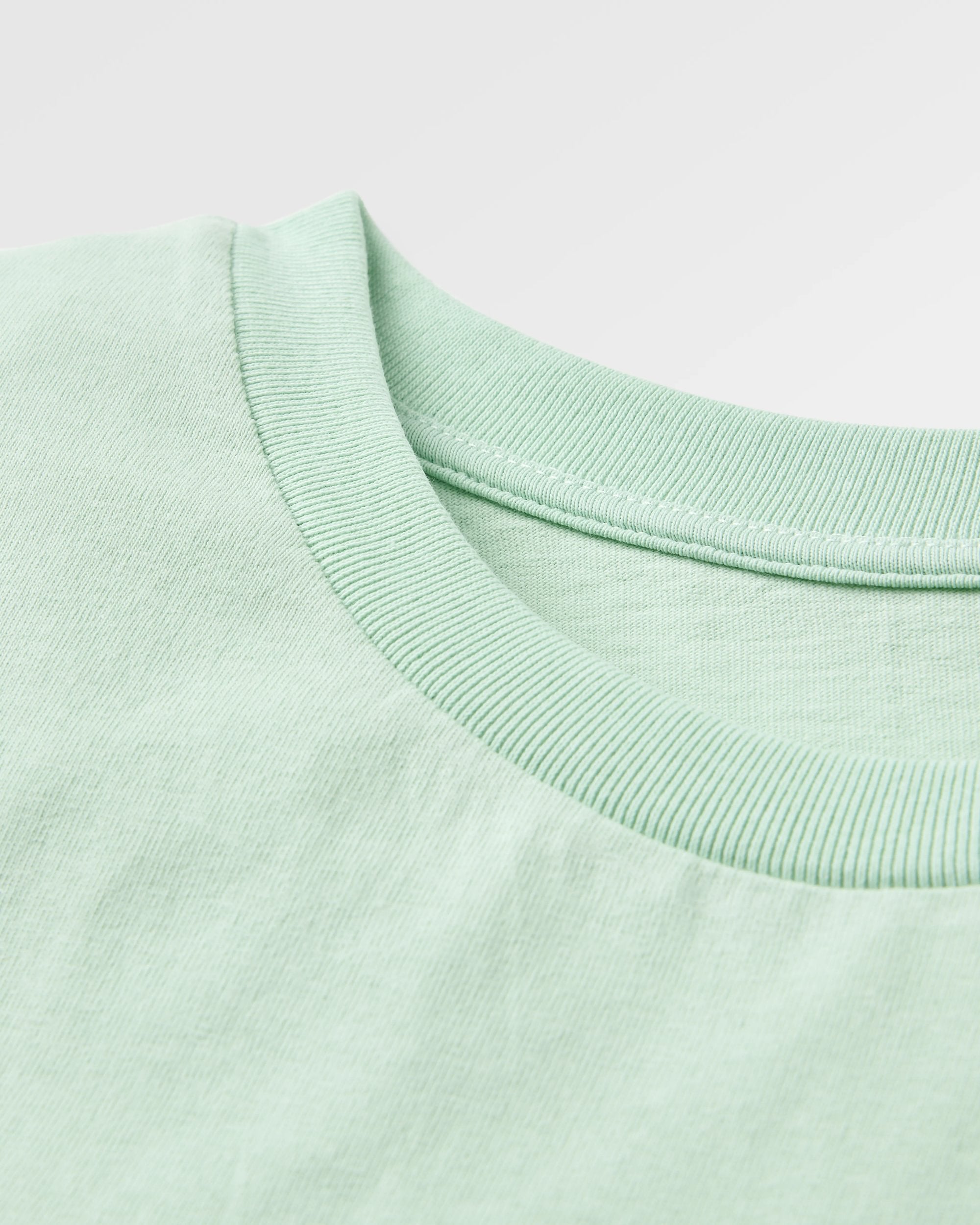 Classic Recycled Cotton T-Shirt - Spearmint - Flatlay