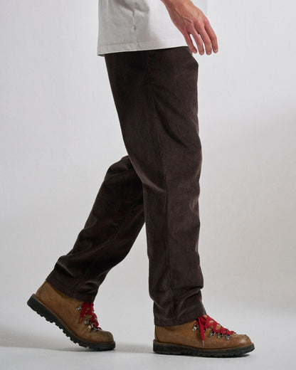 Adventurer Cord Trouser - Espresso - Studio Model