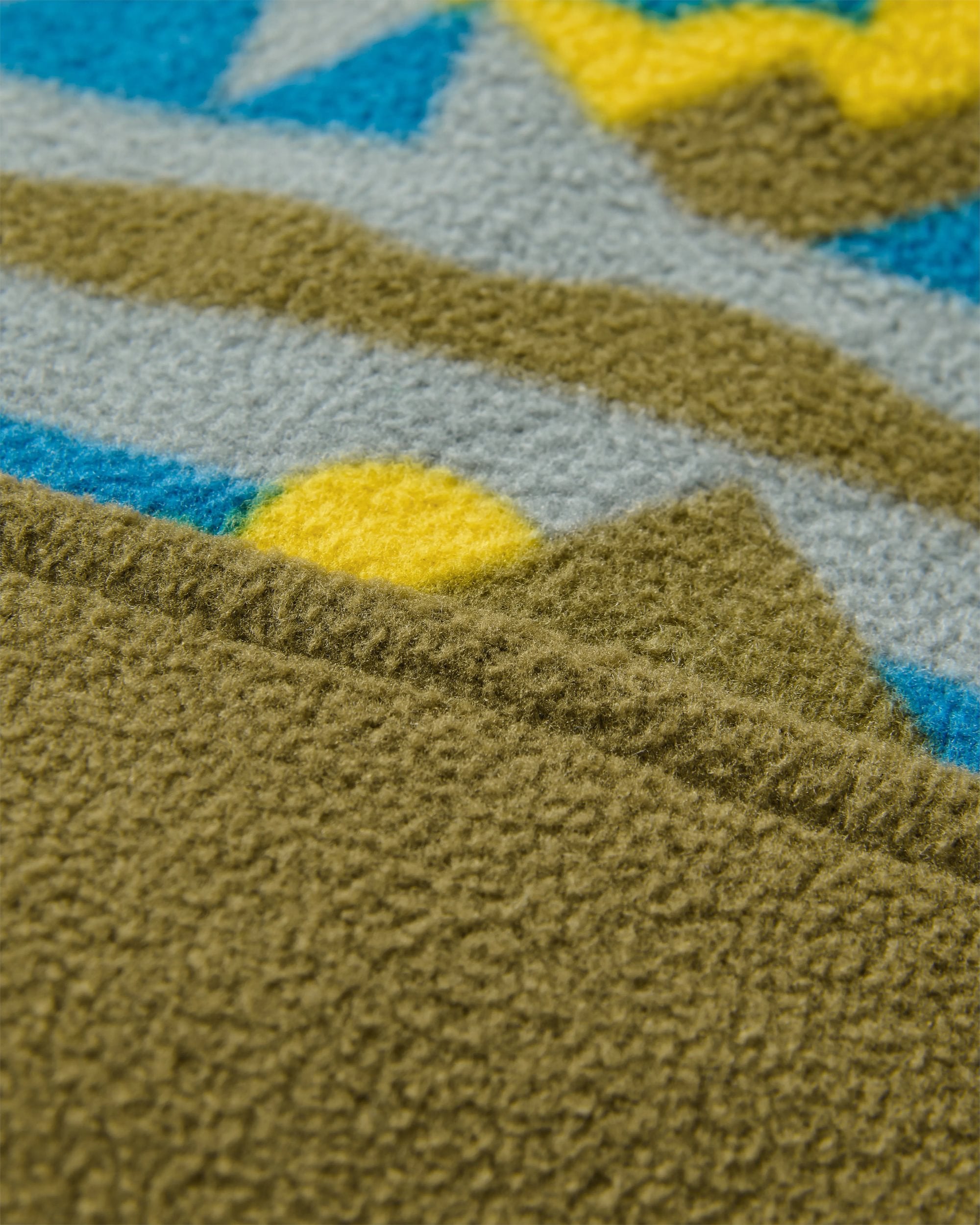 Set Off Recycled Polar 1/4 Zip Fleece - Views Dark Olive - Flatlay