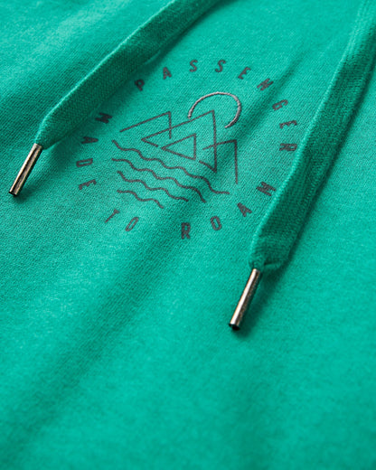 Remote Recycled Cotton Hoodie - Greenlake - Flatlay
