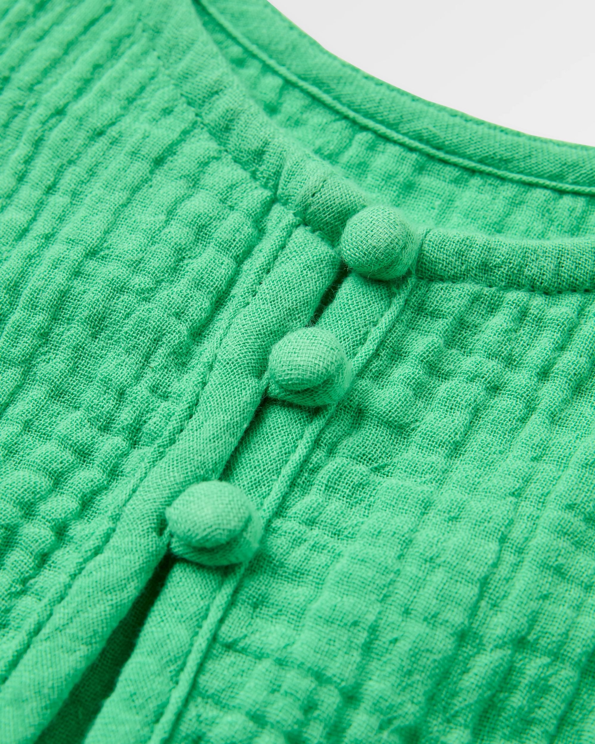 Waveney Top - True Green - Flatlay
