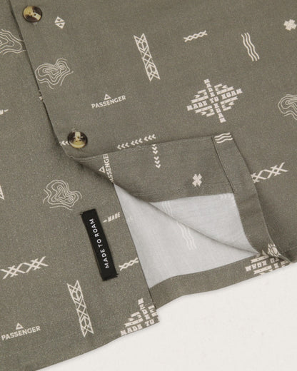 Cove Organic Cotton Shirt - Olive Made To Roam