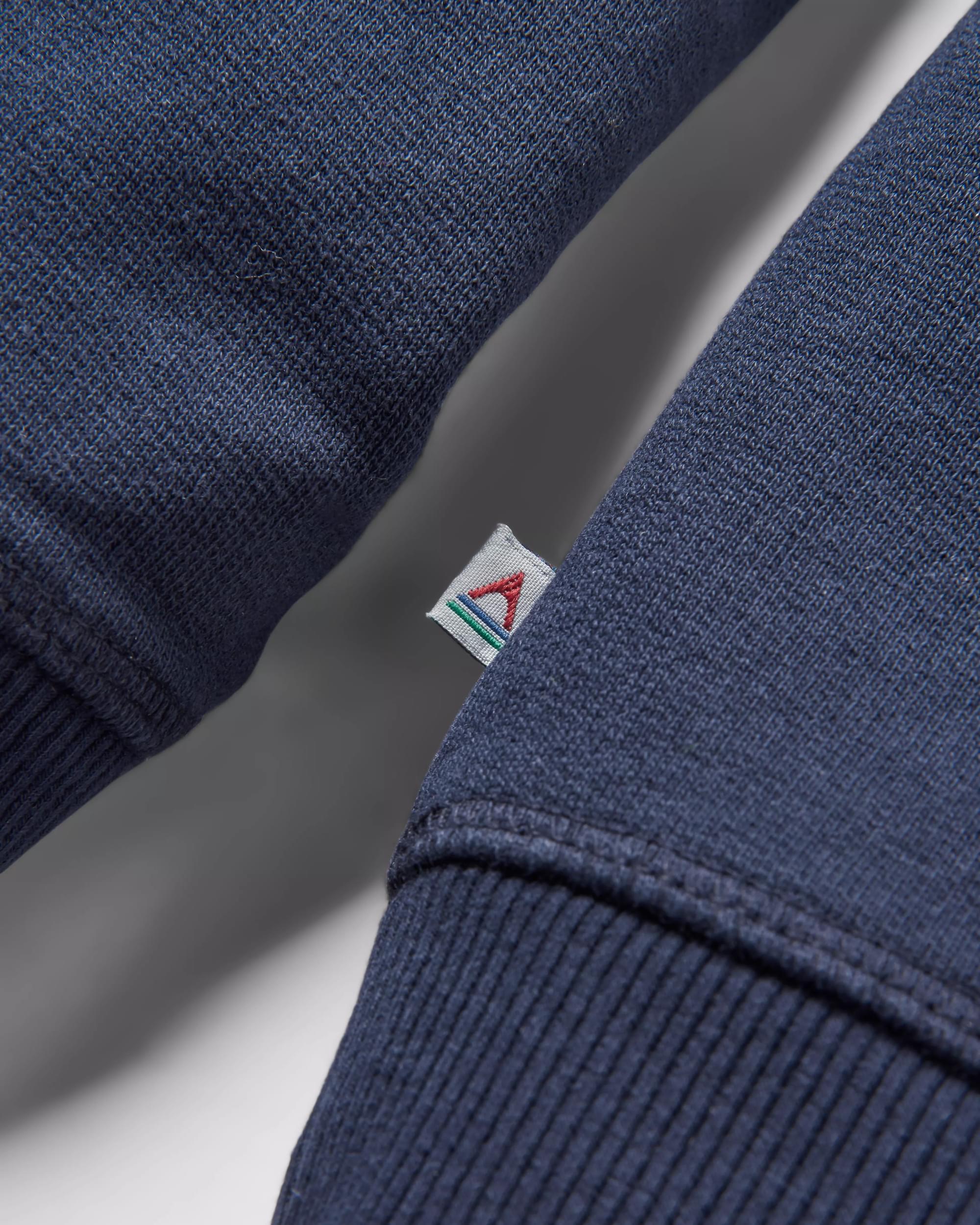 Pace Recycled Cotton Hoodie - Deep Navy - Flatlay