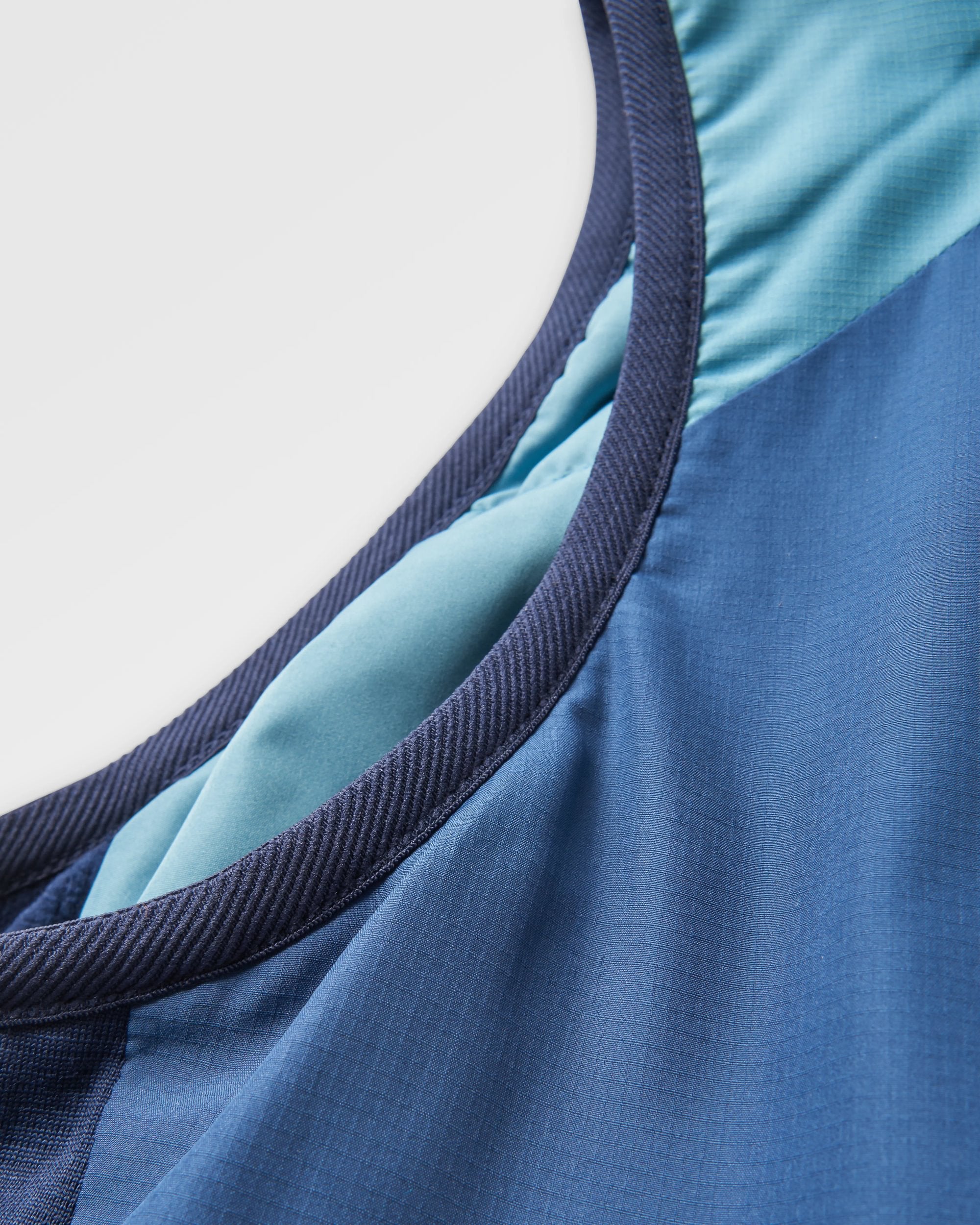 Shasta Lightweight Recycled Thermore® Insulated Vest - Rich Navy/Dark Denim/Arctic - Flatlay