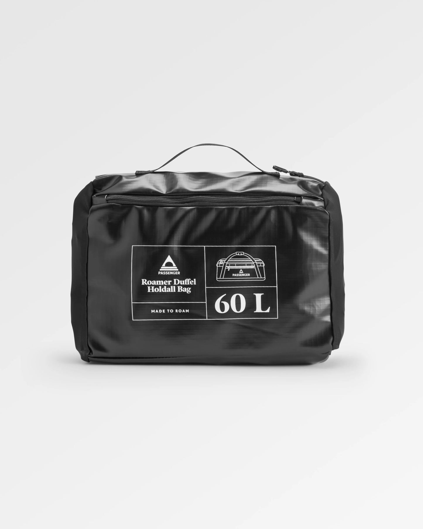 Roamer Recycled 60L Duffel Bag - Black