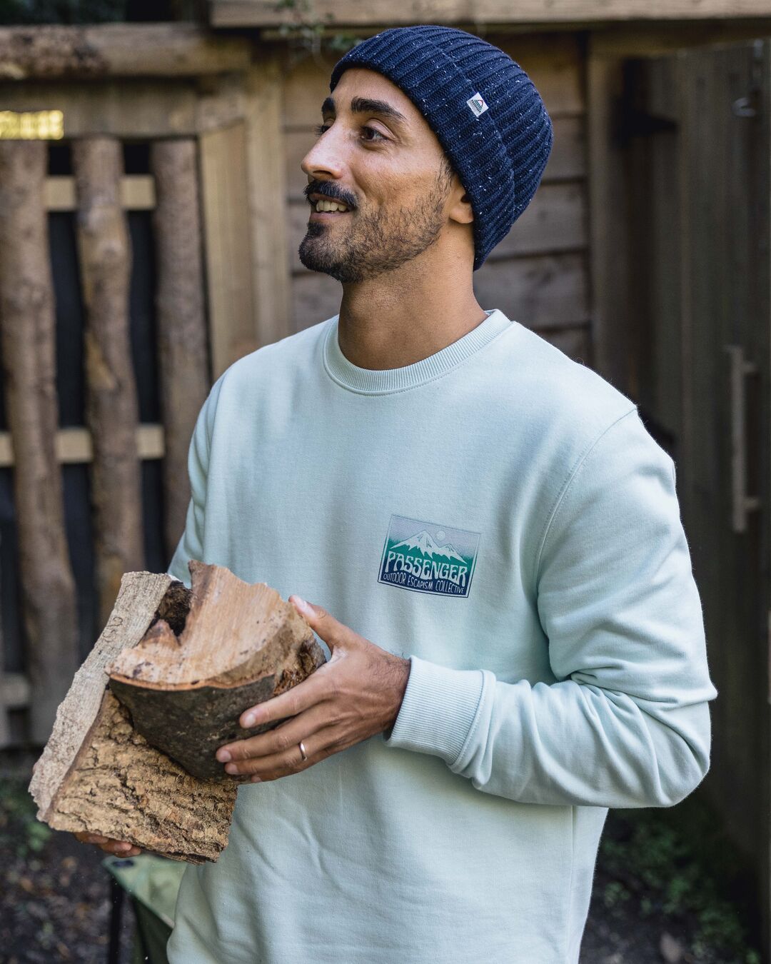 Grounded Organic Cotton Sweatshirt - Surf Spray