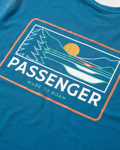 Roamer Men's Drirelease® Active T-Shirt - Tidal Blue - Flatlay