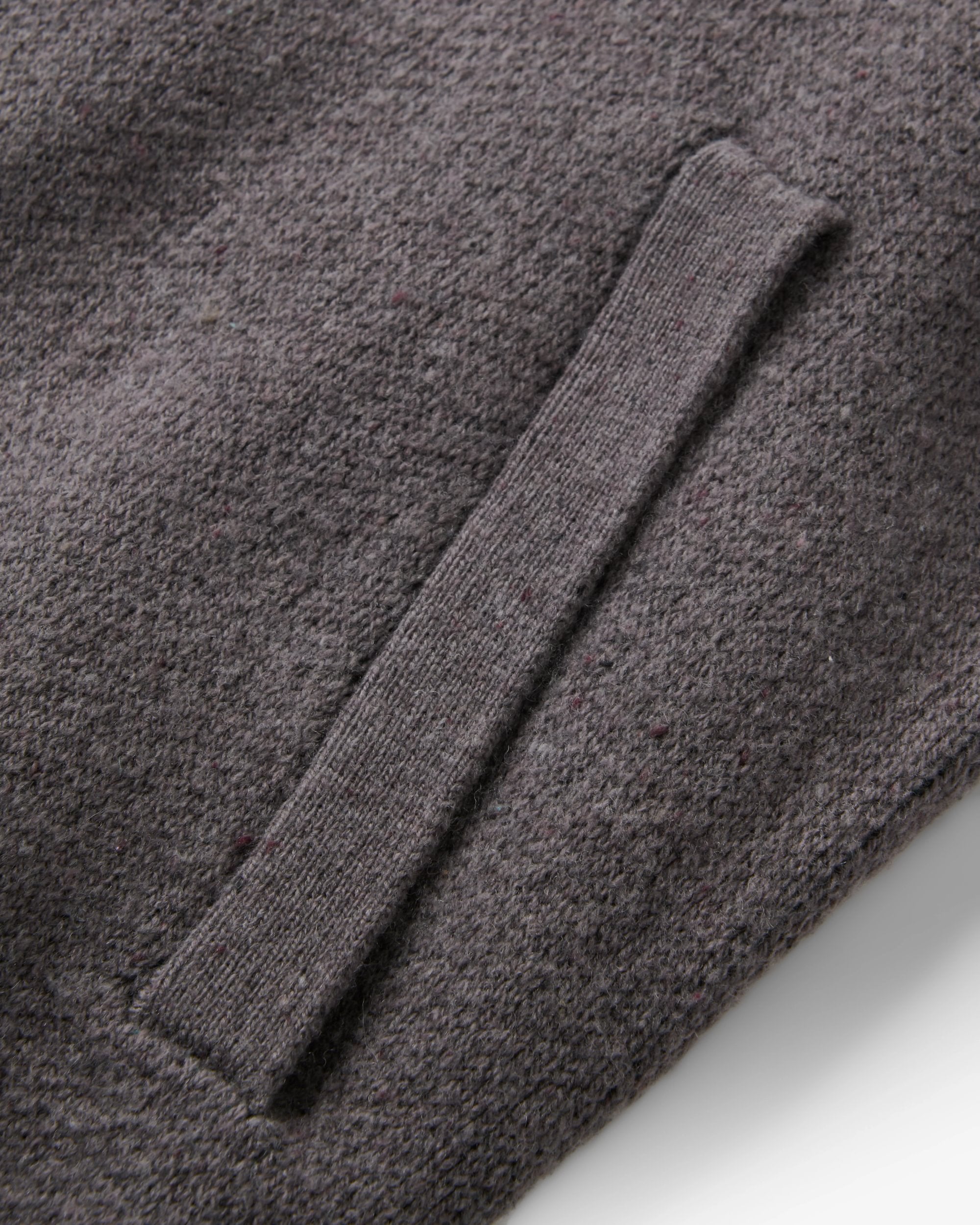 Woodburn Full-Zip Knitted Jumper - Slate Grey - Flatlay