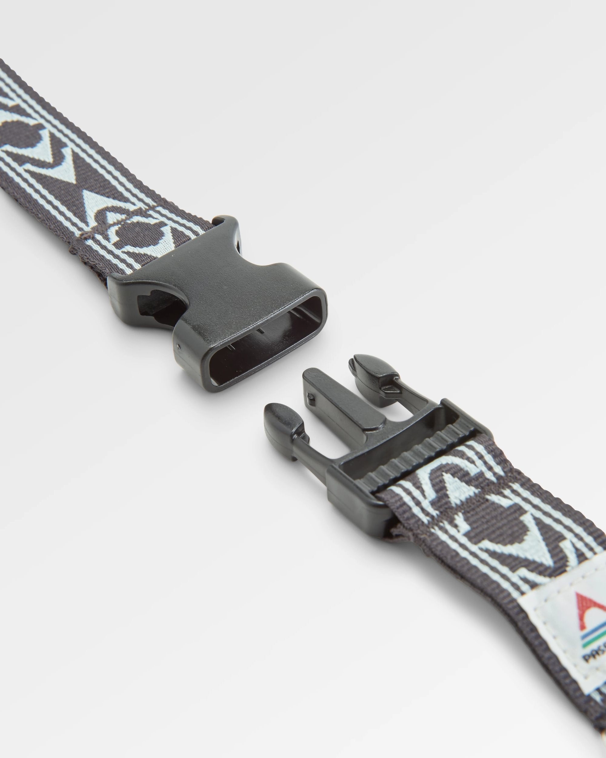 Travel Lanyard - Stepping Stone - Surf Spray/Charcoal - Flatlay