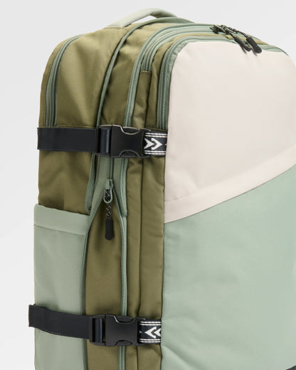 Boondocker Expandable Travel Pack - Pistachio/Misty Grey - Flatlay