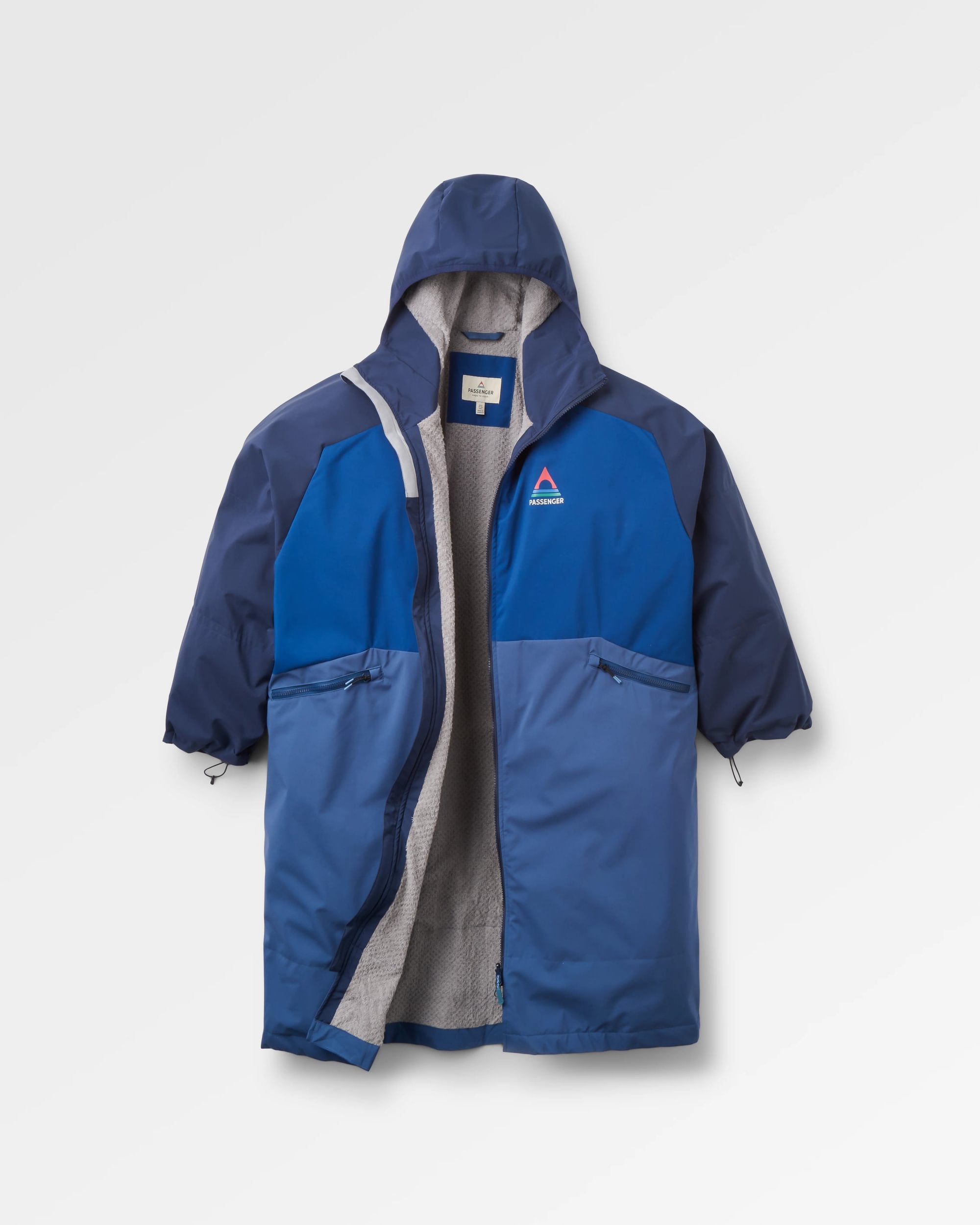 Riptide Lightweight Changing Robe - Rich Navy/Dark Denim - Flatlay
