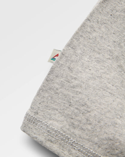 Laidback Relaxed Fit LS T-Shirt Raglan - Grey Marl - Flatlay