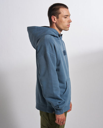 Boundless Relaxed Fit Hoodie - Stormy Blue - Studio Model
