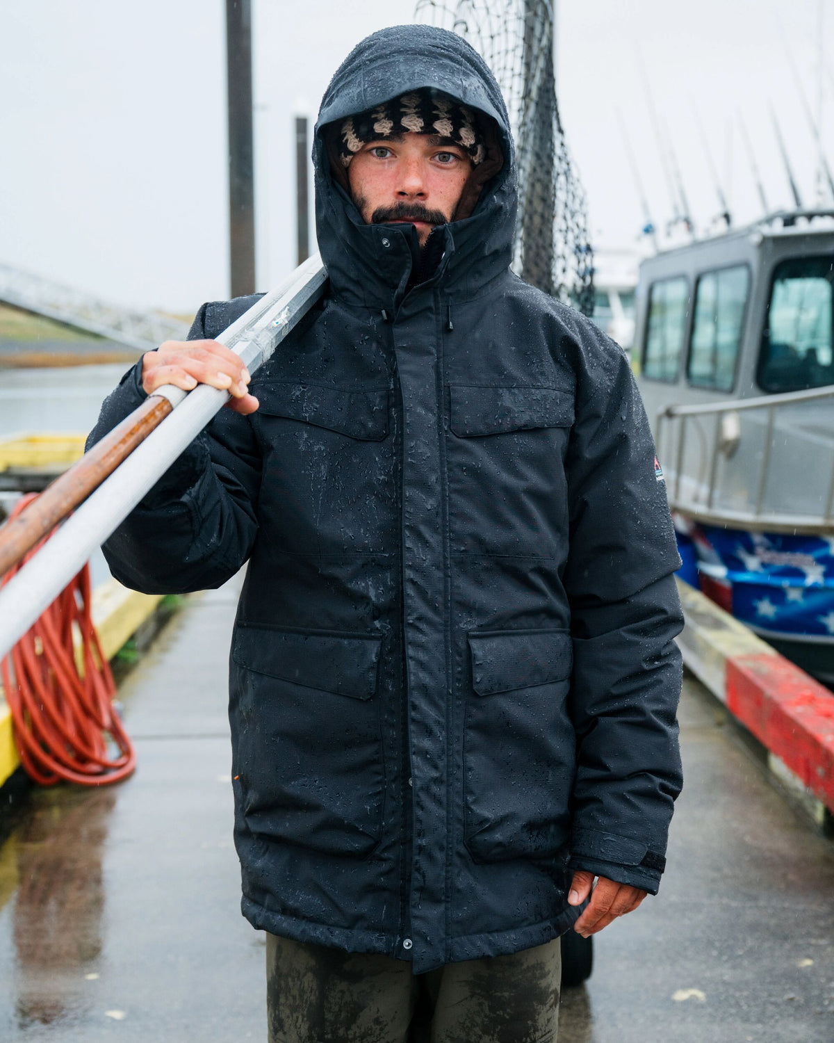 Explorer Waterproof Down Parka - Black - Lifestyle