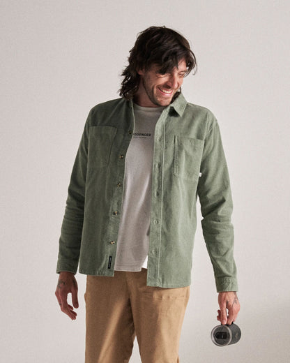 Backcountry Cord Shirt - Pistachio - Studio Model