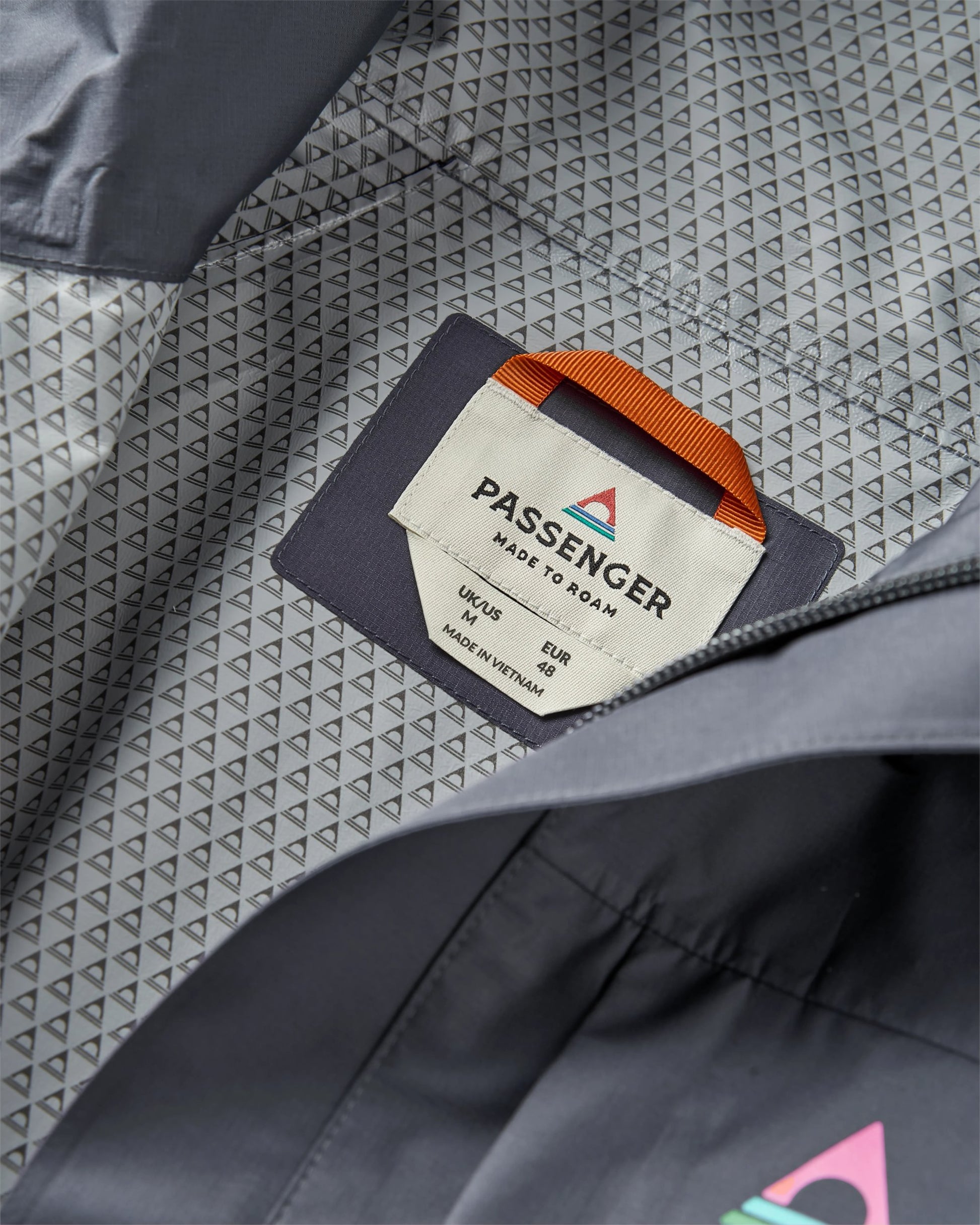 Trailscape Men's Recycled Waterproof Jacket - Charcoal - Flatlay