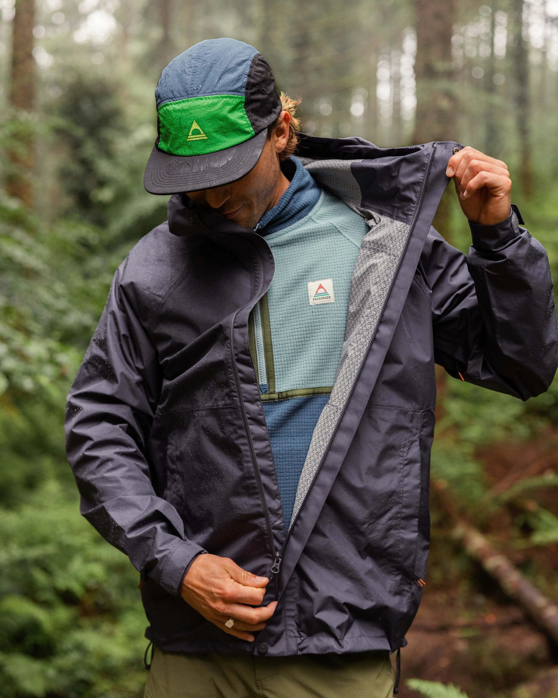 Trailscape Men's Recycled Waterproof Jacket - Charcoal - Lifestyle