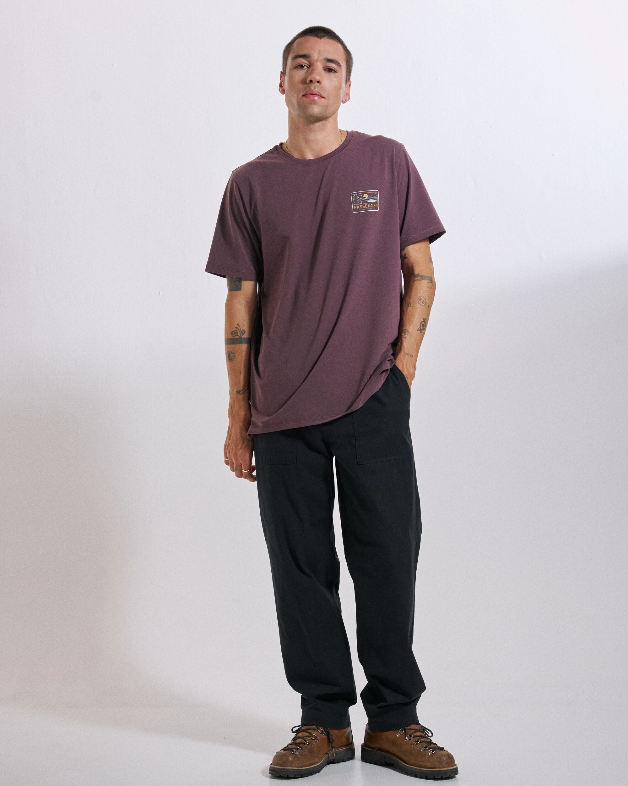 Roamer Men's Drirelease® Active T-Shirt - Brambleberry - Studio Model