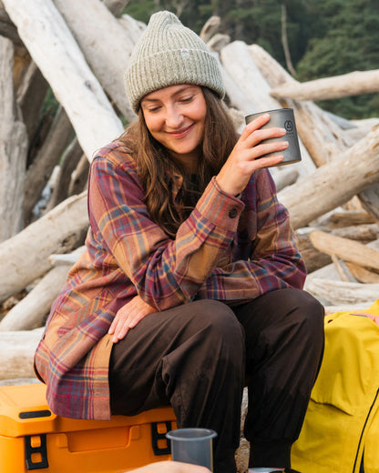 Stella Organic Cotton LS Shirt - Toffee Check - Lifestyle