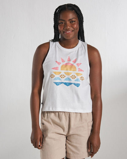 Sunray Vest - White - Studio Model