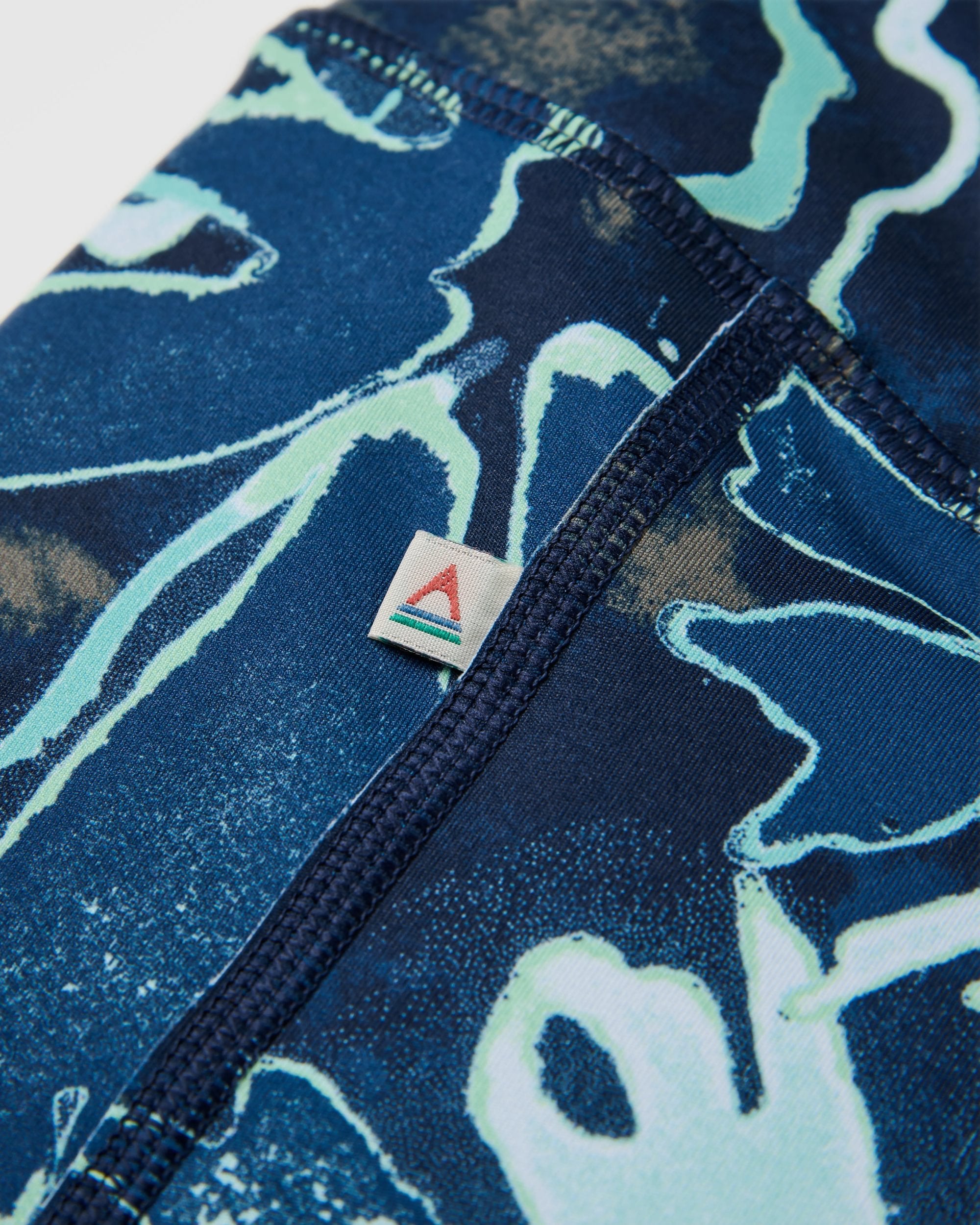 Mantra Recycled Active Leggings - Frost Ice Blue - Flatlay