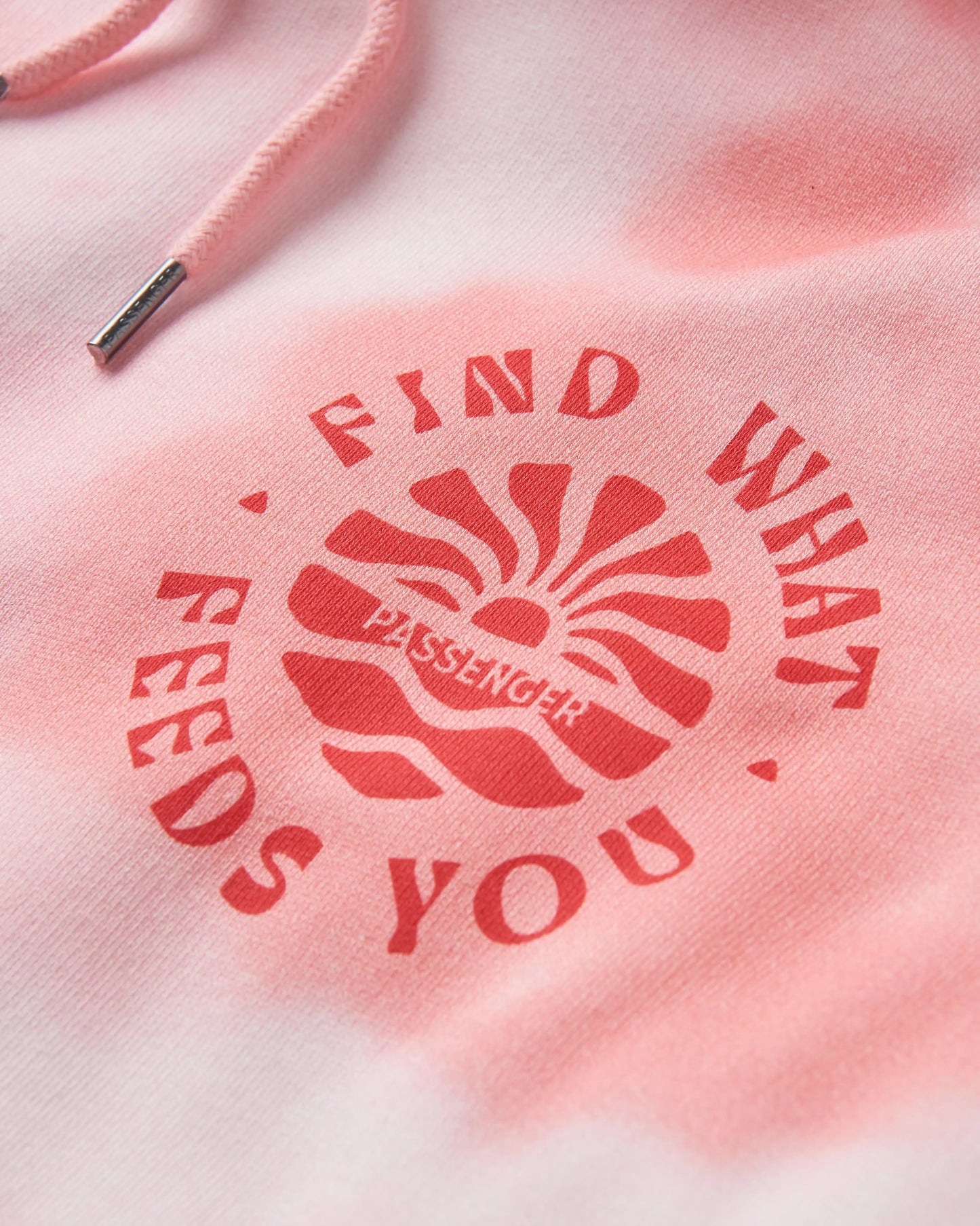 Rediscover Printed Hoodie - Tie Dye Shell Pink