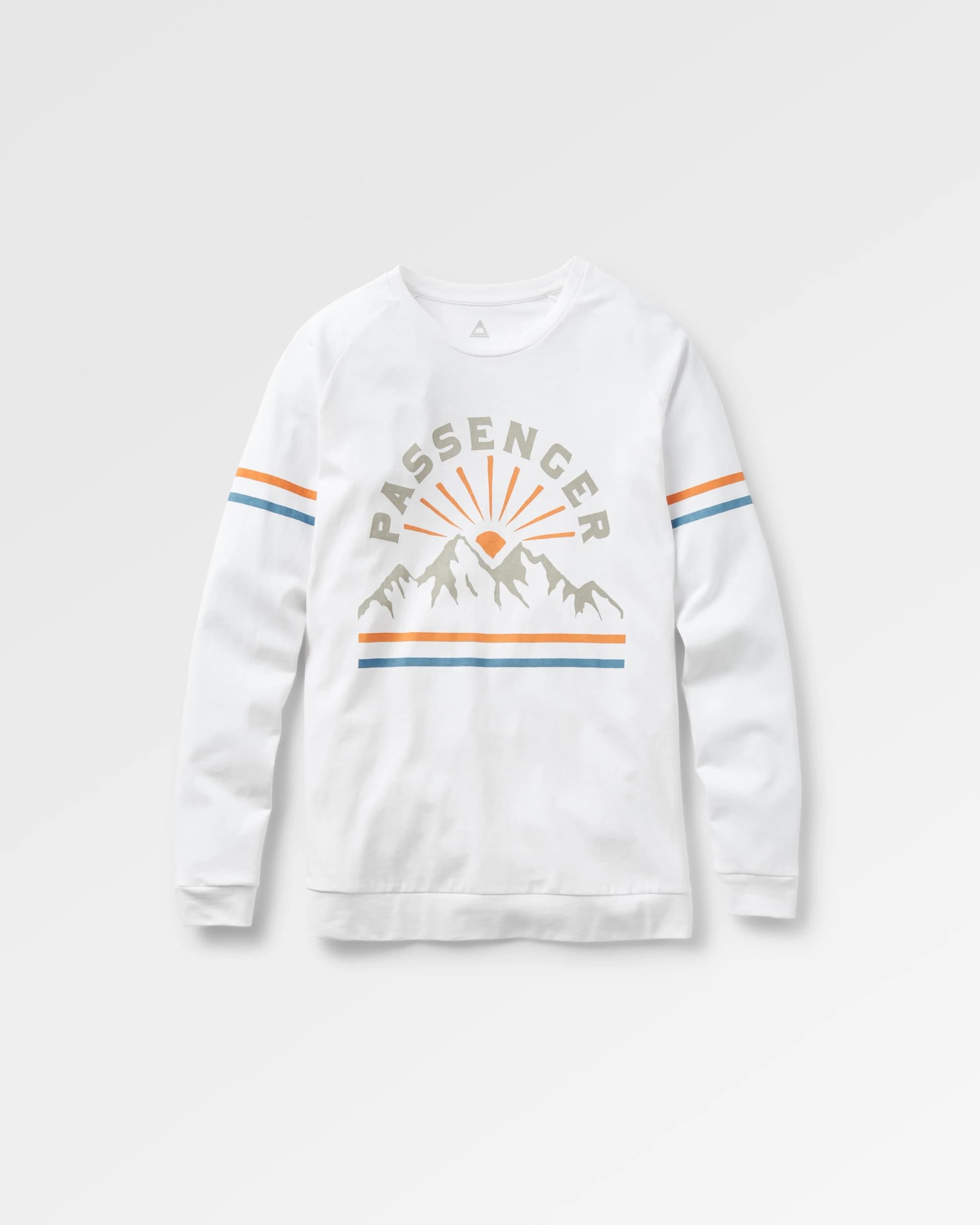 Wander LS T-Shirt - White - Flatlay