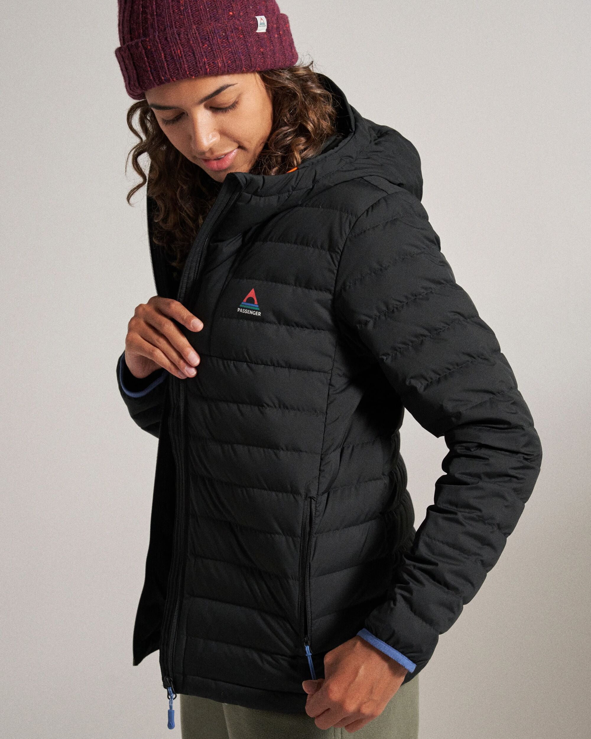 Northstar Down Recycled Jacket - Black - Studio Model