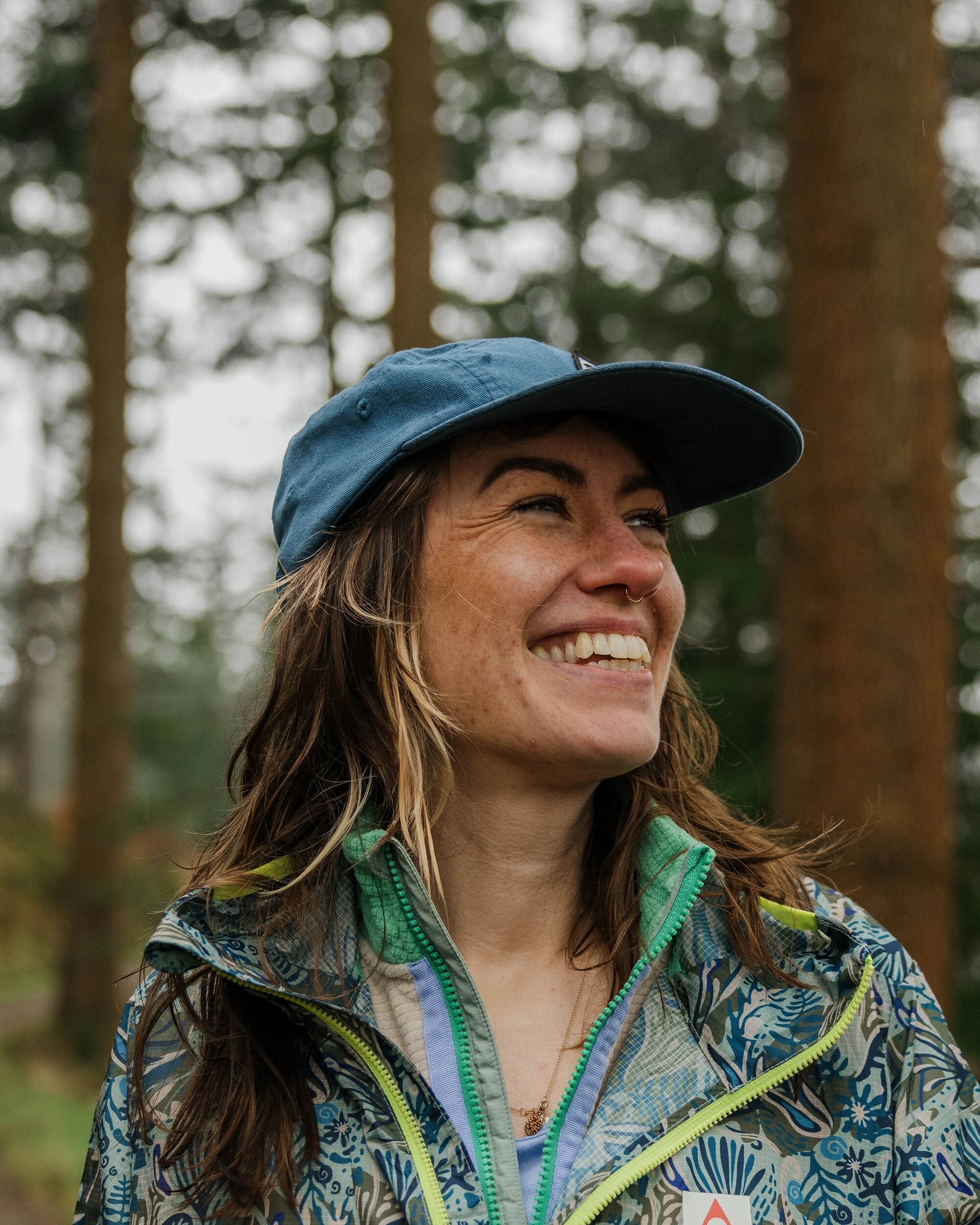 Fixie Recycled 5 Panel Cap - Tidal Blue - Lifestyle - Female