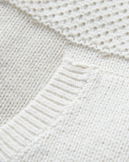 Cove 2.0 Organic Cotton Knitted Hoodie - Off White