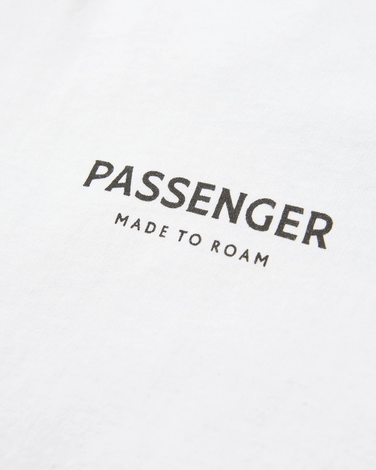 Passenger Recycled Cotton T-Shirt - White - Flatlay