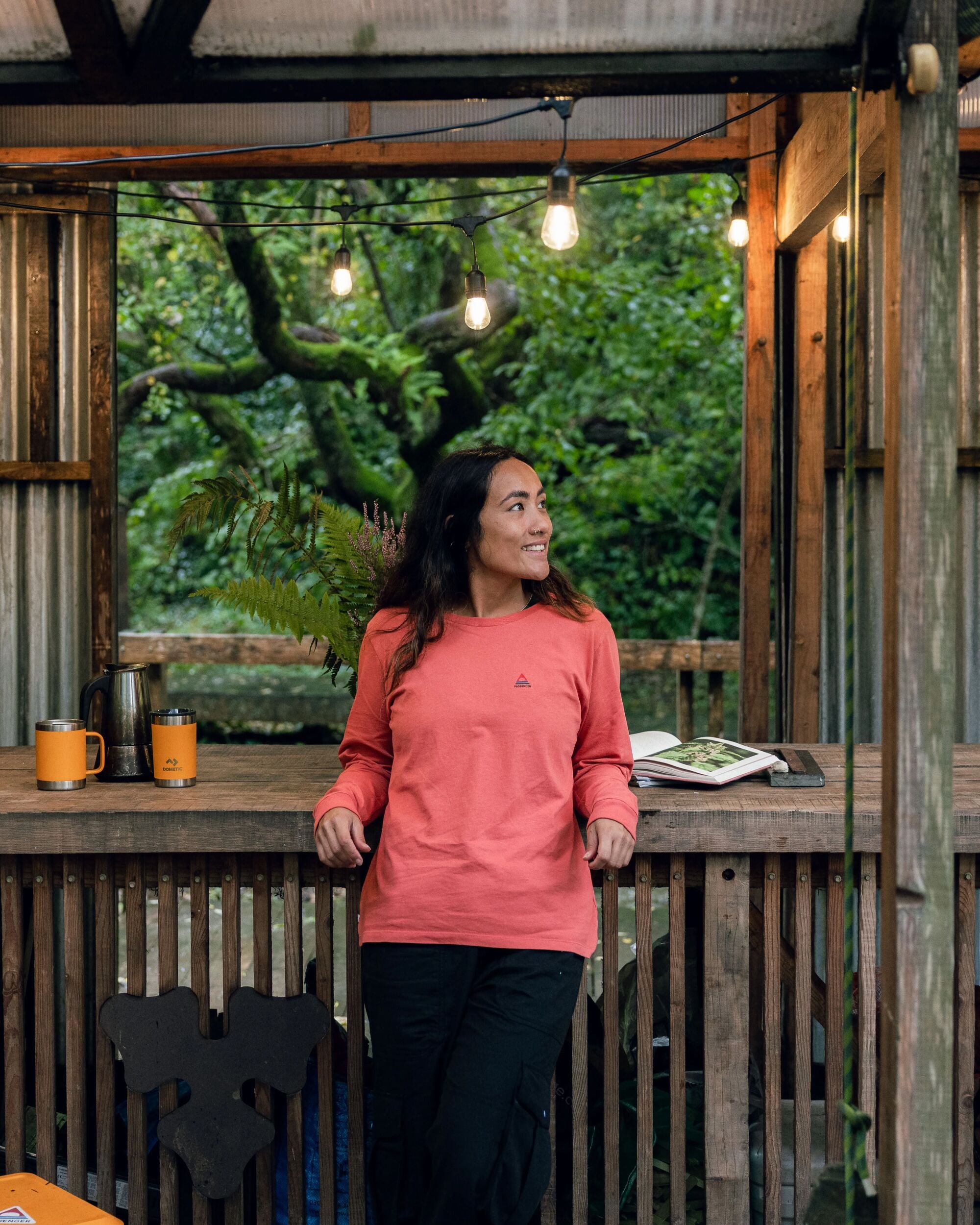 Classic Recycled Cotton LS T-Shirt - Mineral Red - 