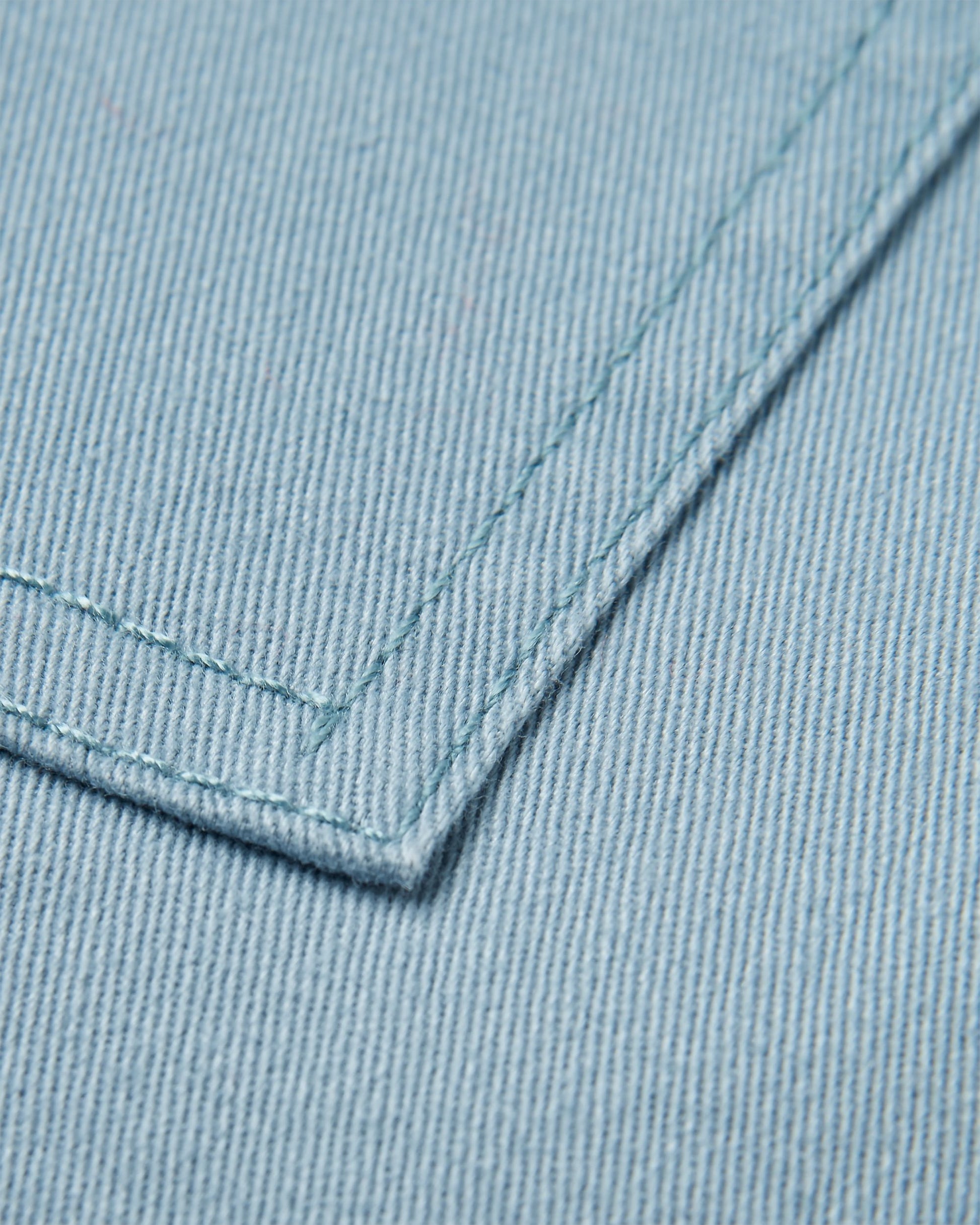Carriso Organic Cotton Shorts - Faded Denim - Flatlay