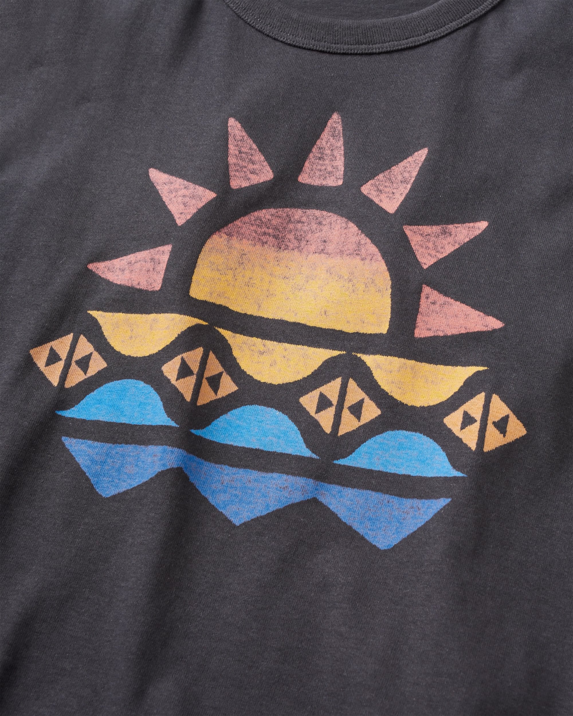 Sunray Recycled Cotton Vest - Black - Flatlay