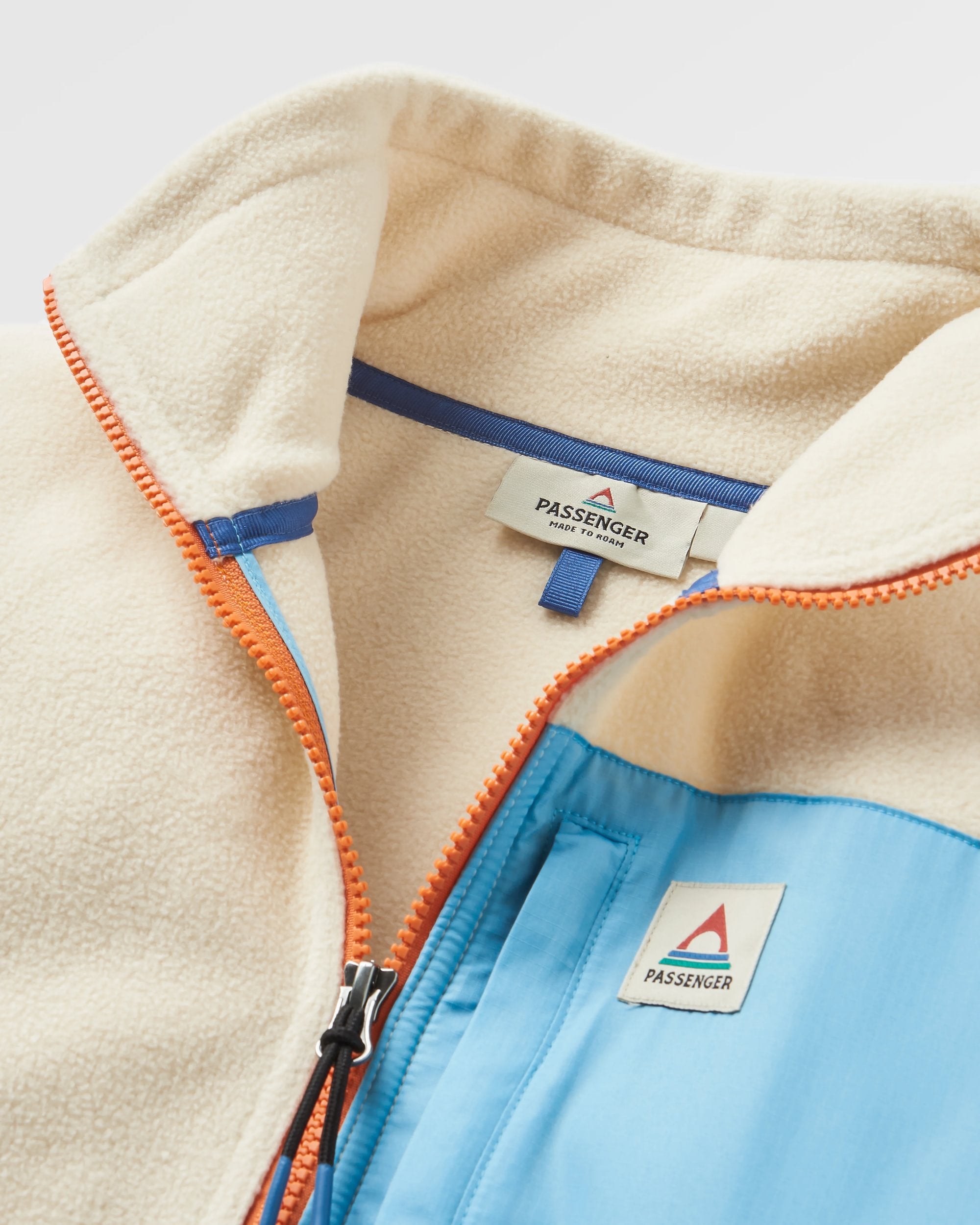 Caspian 1/2 Zip Recycled Polar Fleece - Rich Navy - Flatlay