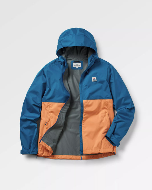 Season Waterproof Recycled Jacket - Corsair Blue/ Apricot