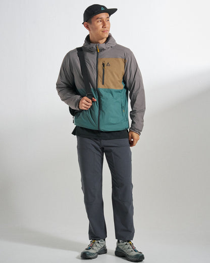 Tahoe Lined Windproof Jacket - Deep Ocean/Slate Grey - Studio Model