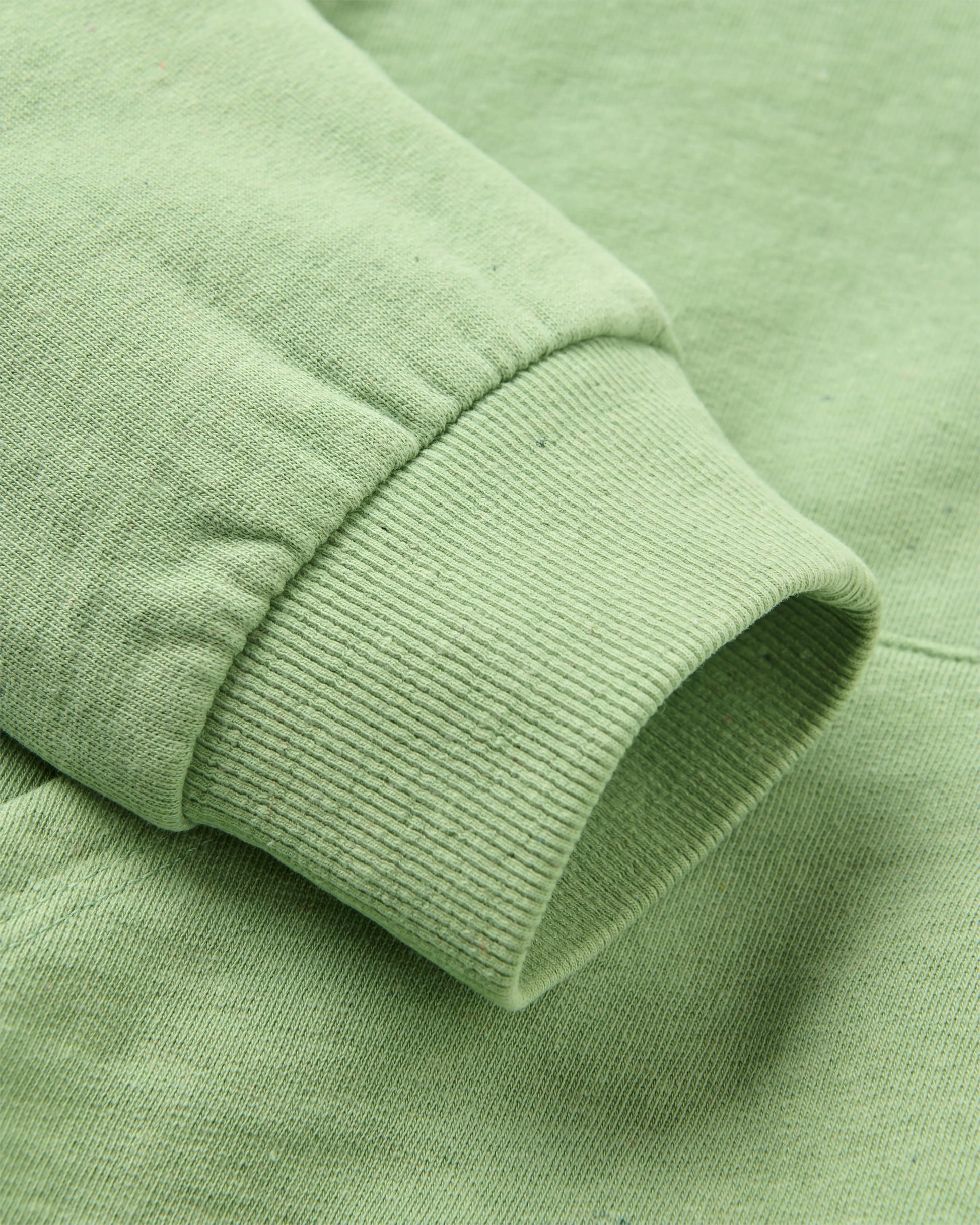 Dune Hoodie - Stem Green Marl - Flatlay
