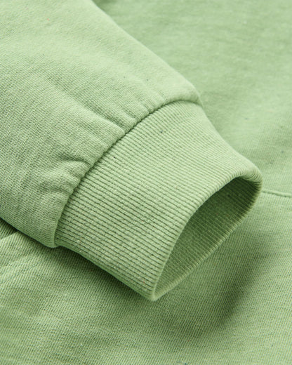 Dune Hoodie - Stem Green Marl - Flatlay
