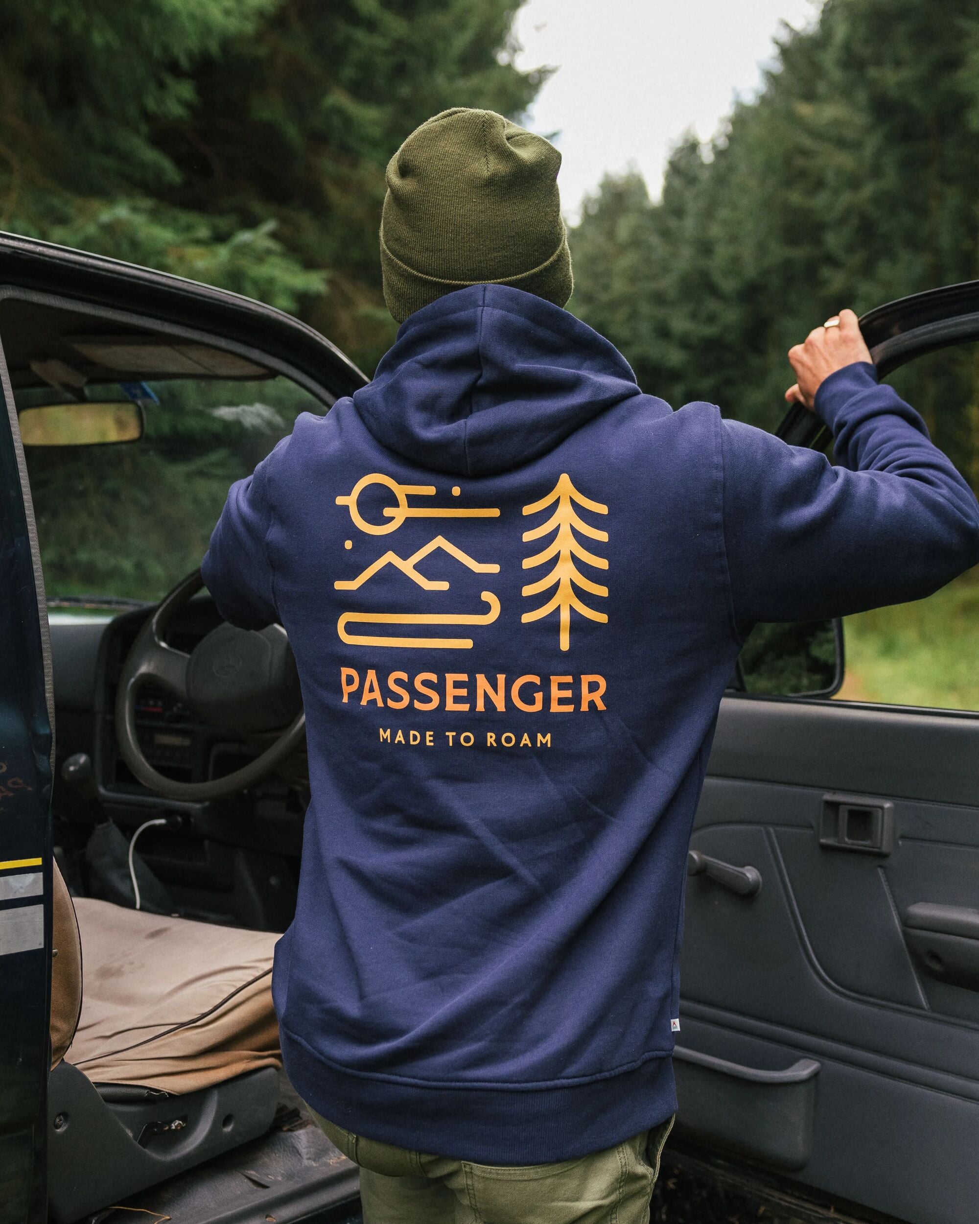 Phoenix Organic Cotton Hoodie - Rich Navy - Lifestyle