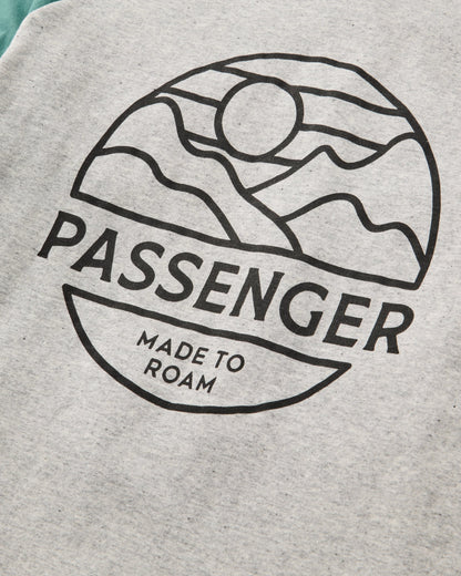 Laidback Relaxed Fit LS T-Shirt Raglan - Grey Marl - Flatlay