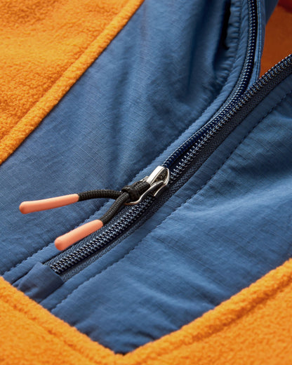 Alexander Recycled Hooded Polar Fleece - Sunrise Orange
 - Flatlay