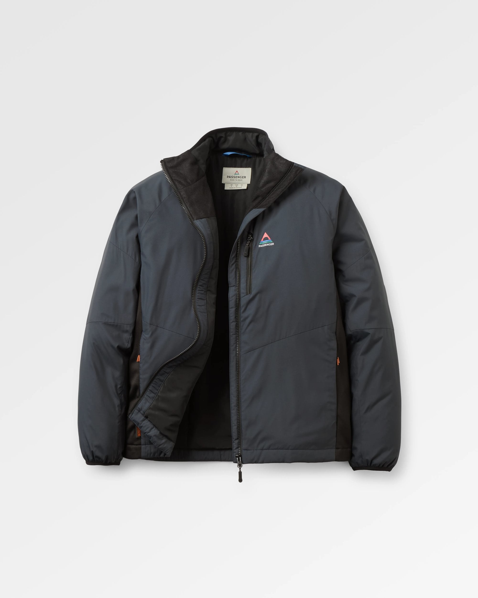 Shasta Lightweight Recycled Thermore® Hoodless Jacket - Black - Flatlay
