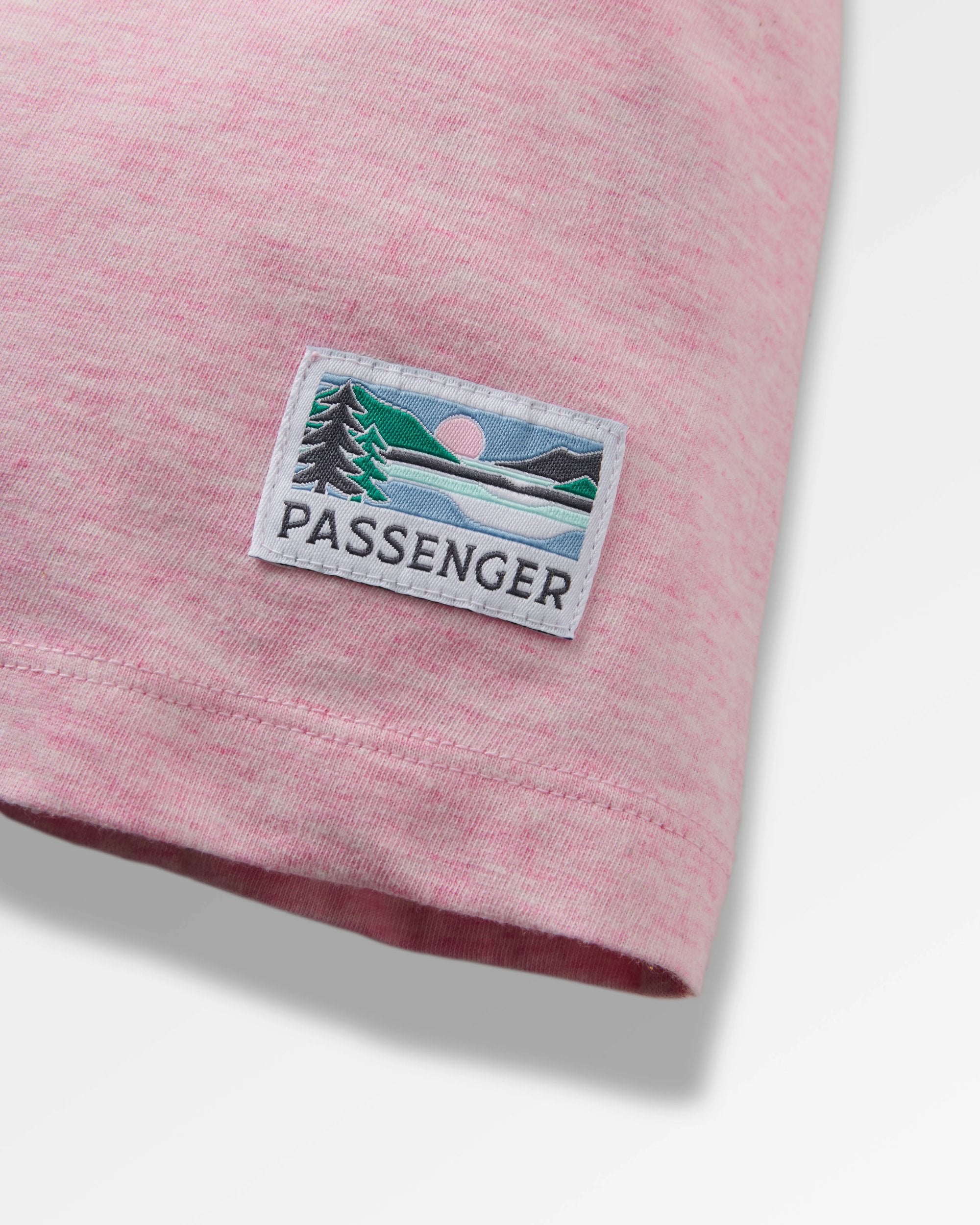 Legacy T-shirt - Pink Haze Marl - Flatlay