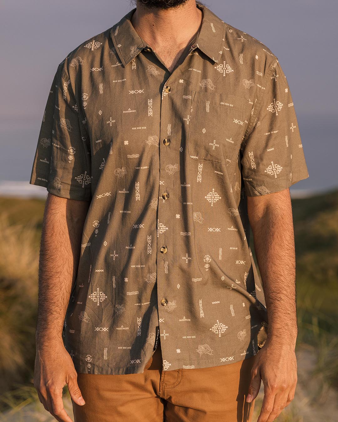 Cove Organic Cotton Shirt - Olive Made To Roam