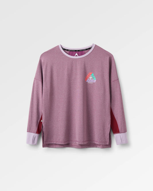 Pacifica Recycled Active LS Top - Berry Marl