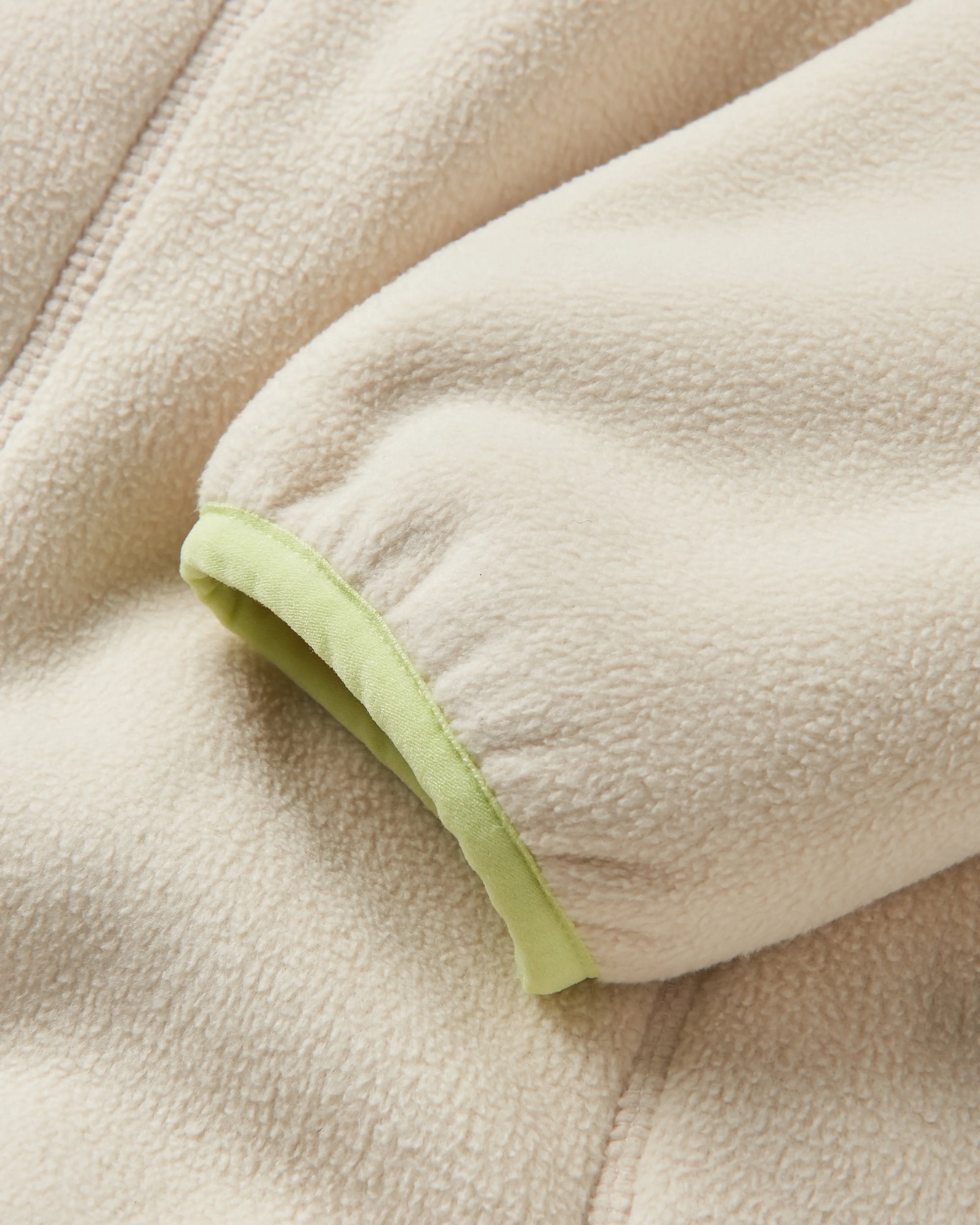 Folksy Recycled Sherpa Fleece - Oat - Flatlay