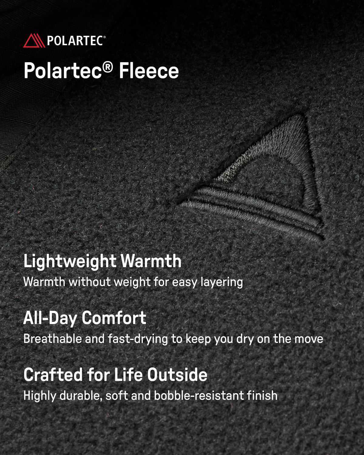 Woodland Hooded Polartec® Fleece - Black/Khaki