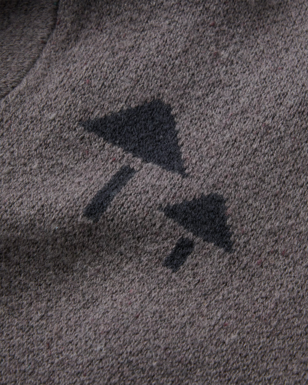 Woodburn Full-Zip Knitted Jumper - Slate Grey - Flatlay