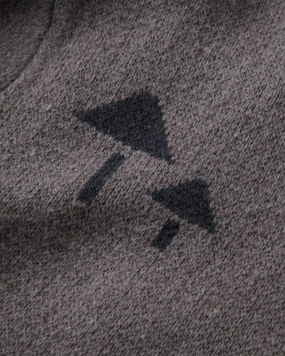 Woodburn Full-Zip Knitted Jumper - Slate Grey - Flatlay
